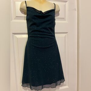 Elegant Green Glitter Dress